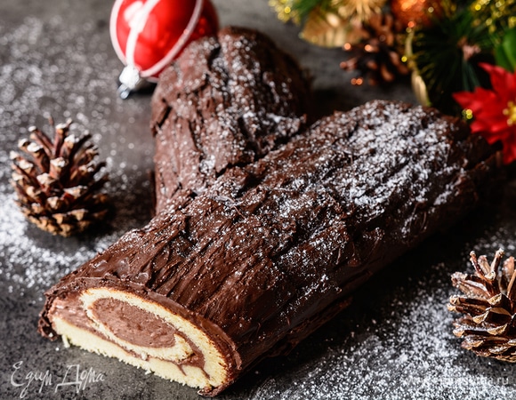 Сладкие традиции: готовим торт «Рождественское полено»