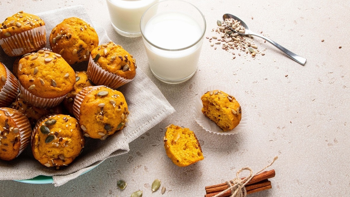Как приготовить вкусные тыквенные маффины — рецепт с кефиром и без муки