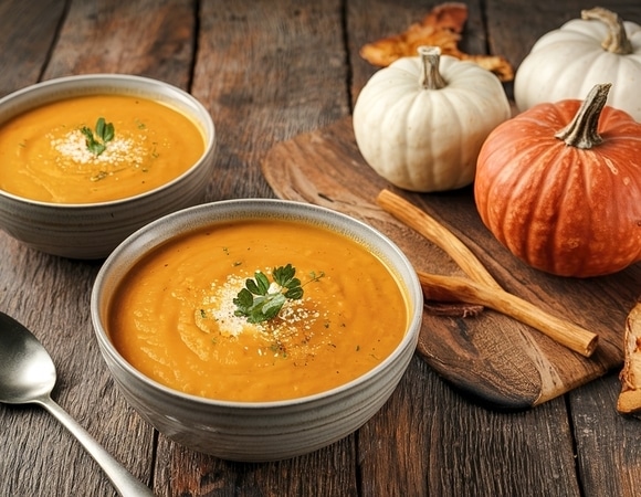 Первое без мяса: рецепт чудесного супа-пюре из тыквы — просто, но очень вкусно Первое без мяса: рецепт чудесного супа-пюре из тыквы — просто, но очень вкусно