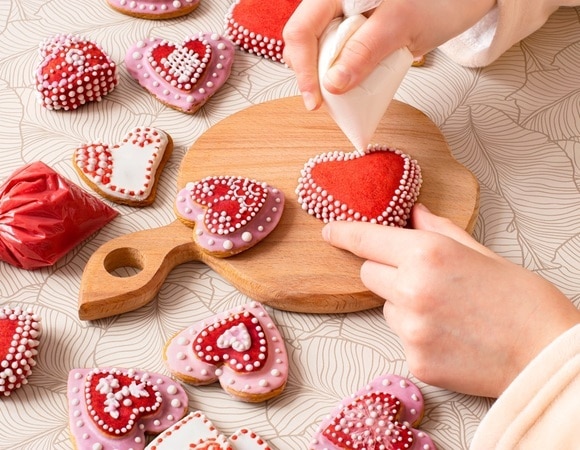Печенье на 14 февраля — для приготовления этой красоты потребуется минимум усилий