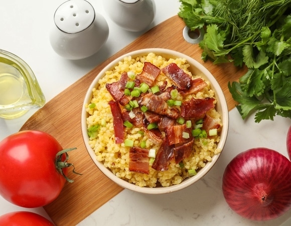 Пшенная каша с беконом — рецепт брутального завтрака для настоящего мужчины