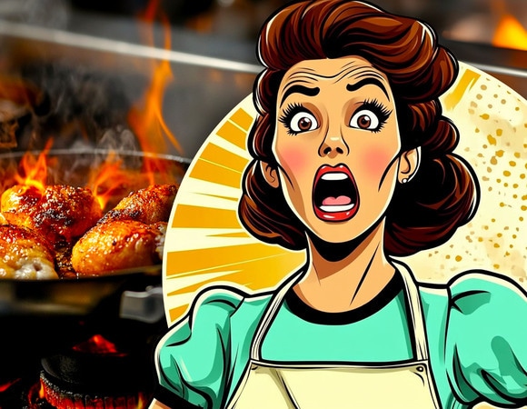 Боитесь подгоревшей еды? Пройдите тест и узнайте свою кулинарную фобию