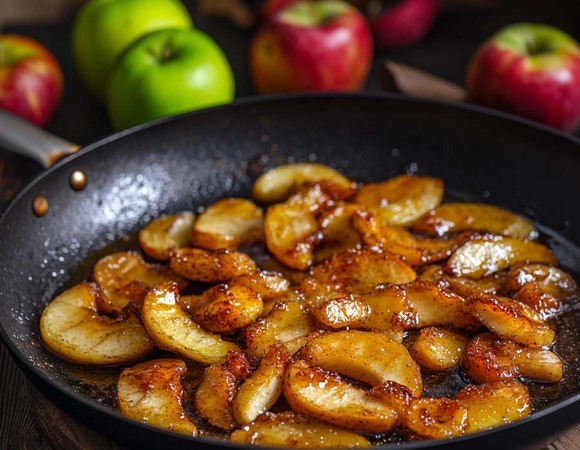 Жареные яблоки станут хитом на 8 марта — этот десерт создан для праздника и не нарушает пост