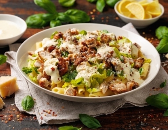 Паста с курицей, кабачком и сыром: блюдо для всей семьи — по рецепту от шеф-повара Дениса Перевоза