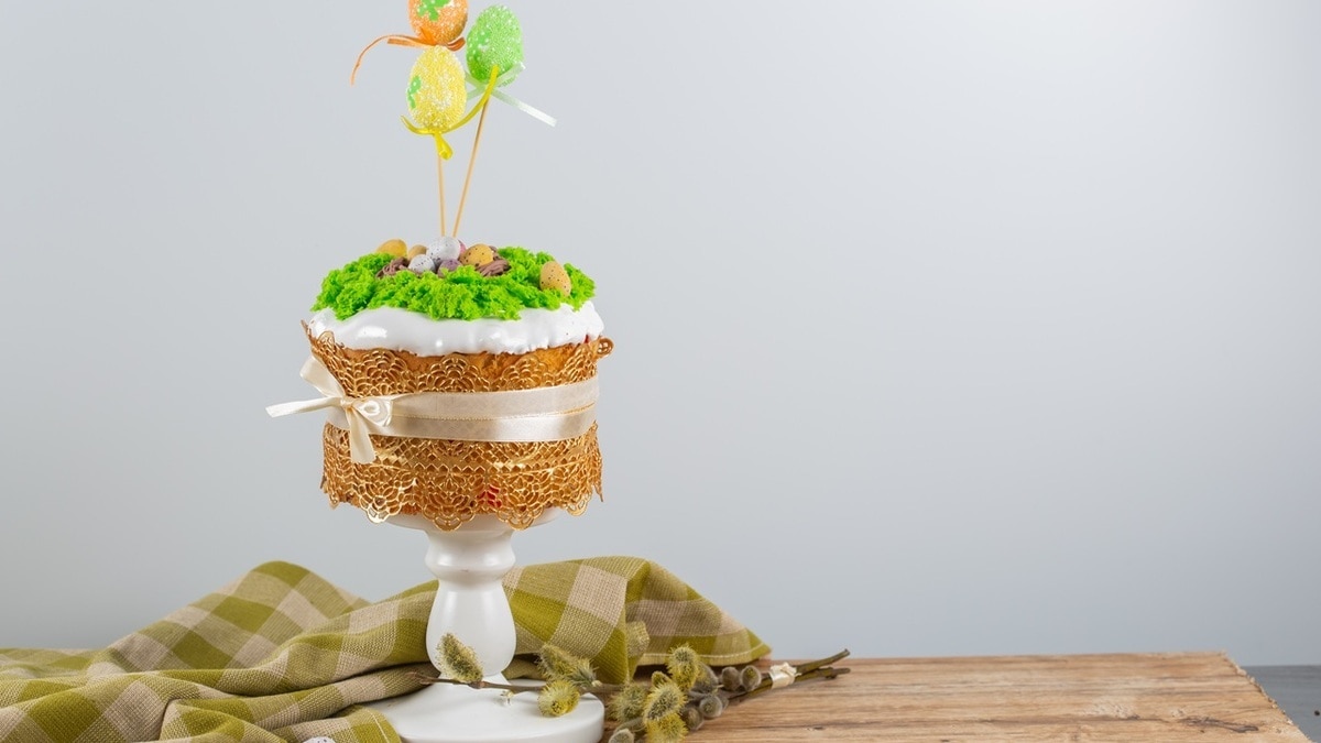 Как сделать мох для куличей — всего 2 минуты и оригинальный декор готов Как сделать мох для куличей — всего 2 минуты и оригинальный декор готов