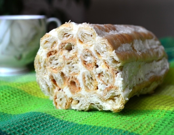 Слоеное "Полено" со сгущенкой — вкуснейший десерт при минимуме телодвижений