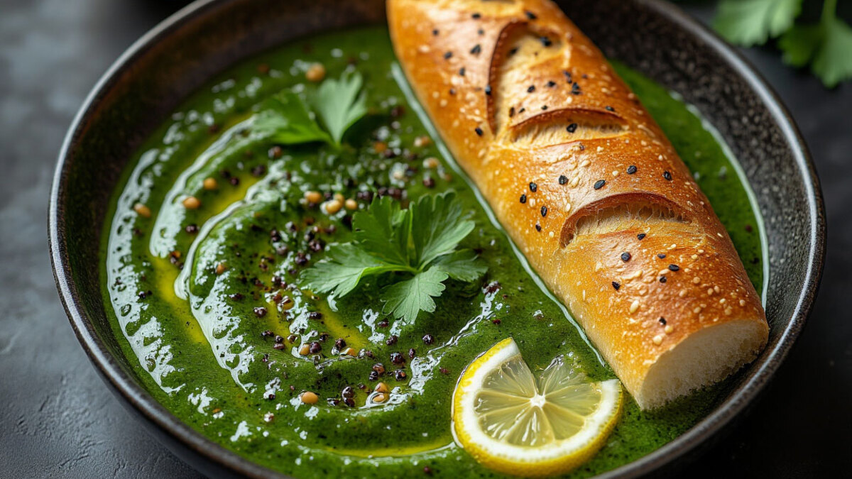 Осталась зелень? Приготовьте из нее универсальную основу для супов, пасты и соуса 