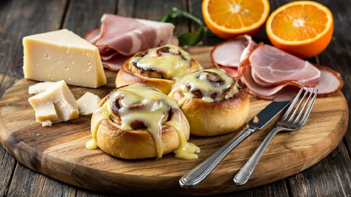 Выпечка в стиле "Синнабонов" с сыром и ветчиной: делаем из десерта сытное блюдо