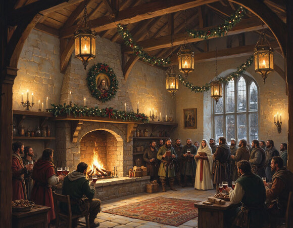 Как проходили средневековые "корпоративы": от ужина с угрями до пиршеств с кабаньими головами