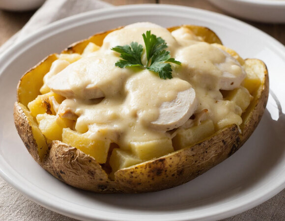 Французская изюминка холодного сезона: печеный картофель а-ля крок-месье