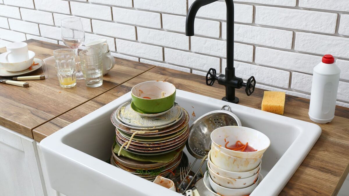 Что будет, если оставить грязную посуду на ночь? Ответ: рай для фекальных бактерий (кстати, замачивание — не выход) 