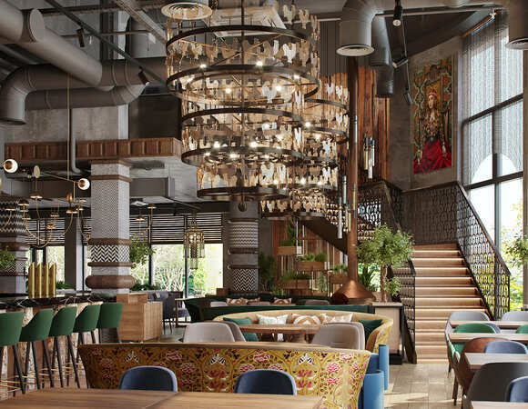 Ресторанный интерьер 2026 глазами экспертов: материалы и технологии, которые формируют атмосферу и уникальный опыт гостей