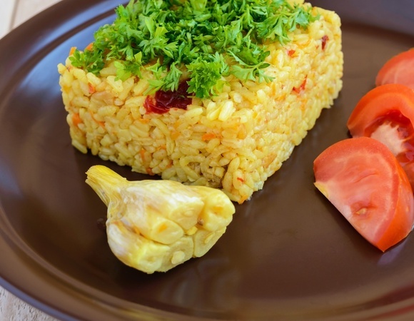 Запекла ризотто и подала в виде торта: даже итальянцы бы захотели украсть рецептик 