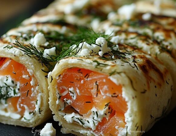 Забыла про роллы с этим рецептом: беру рыбку и лаваш и делаю вкусную и полезную закуску для посиделок с подружками