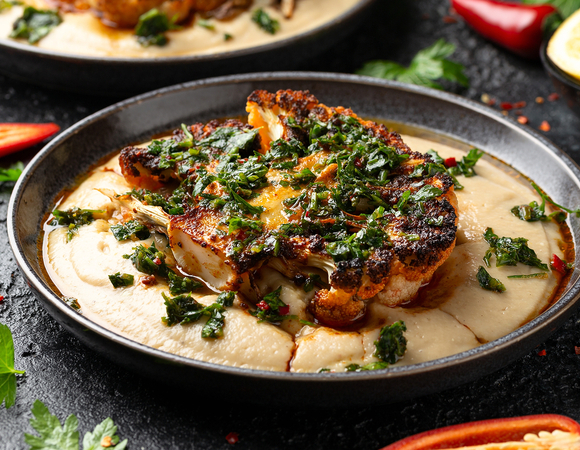 Стейк из капусты, пхали, ржаные вареники и банановый суп — постные рецепты от шеф-поваров