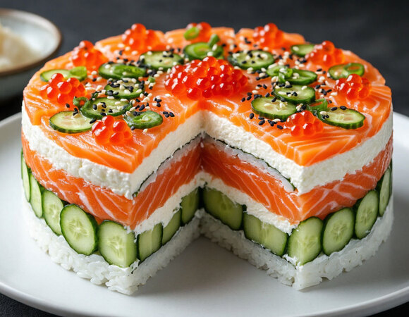 Роллы на новый лад: кто придумал суши-торт и зачем я делаю его для праздников