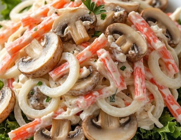 Беру самые дешевые крабовые палочки и делаю закуску, как в кафе: это оригинальное блюдо из 3 ингредиентов оценили все