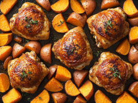 Этот ужин с курицей, бататом и апельсиновым мармеладом выручает меня каждую неделю: мой фирменный рецепт