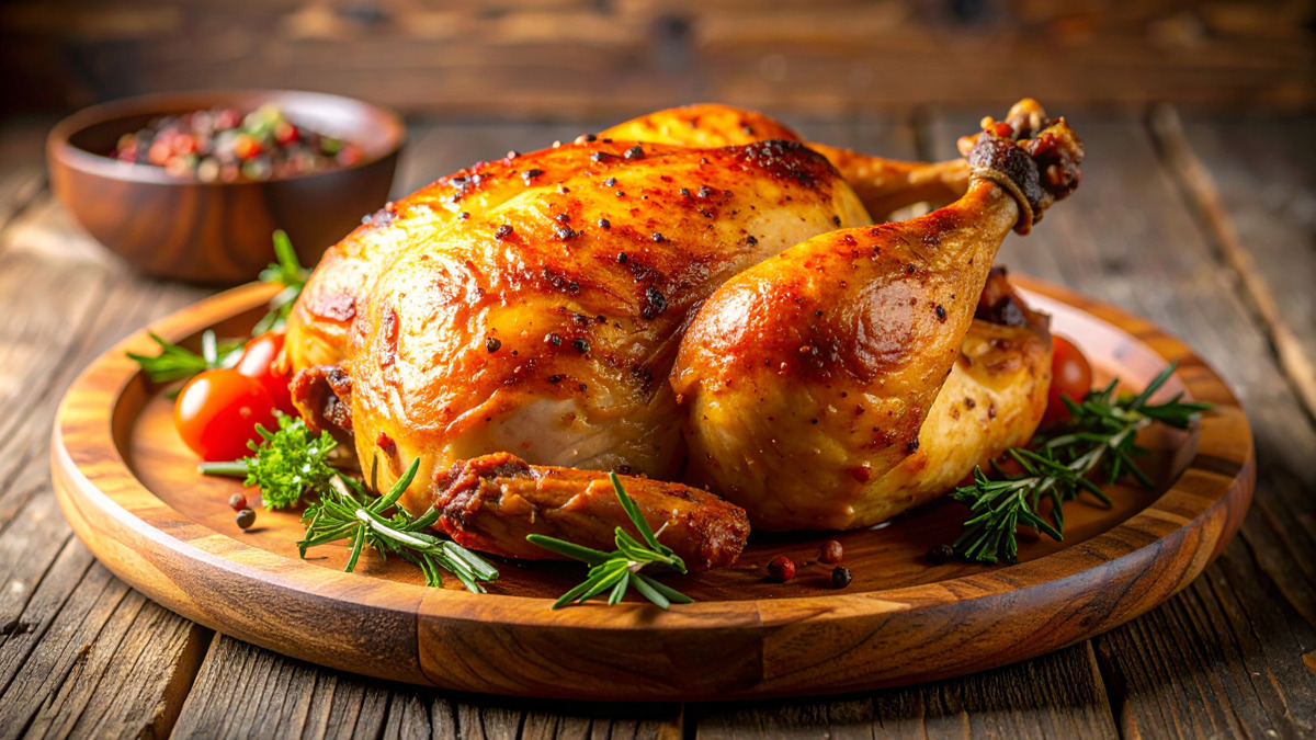 Решила запечь курицу и не ожидала такого эффекта: птица получилась не хуже ресторанной!