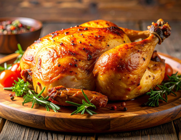 Решила запечь курицу и не ожидала такого эффекта: птица получилась не хуже ресторанной!