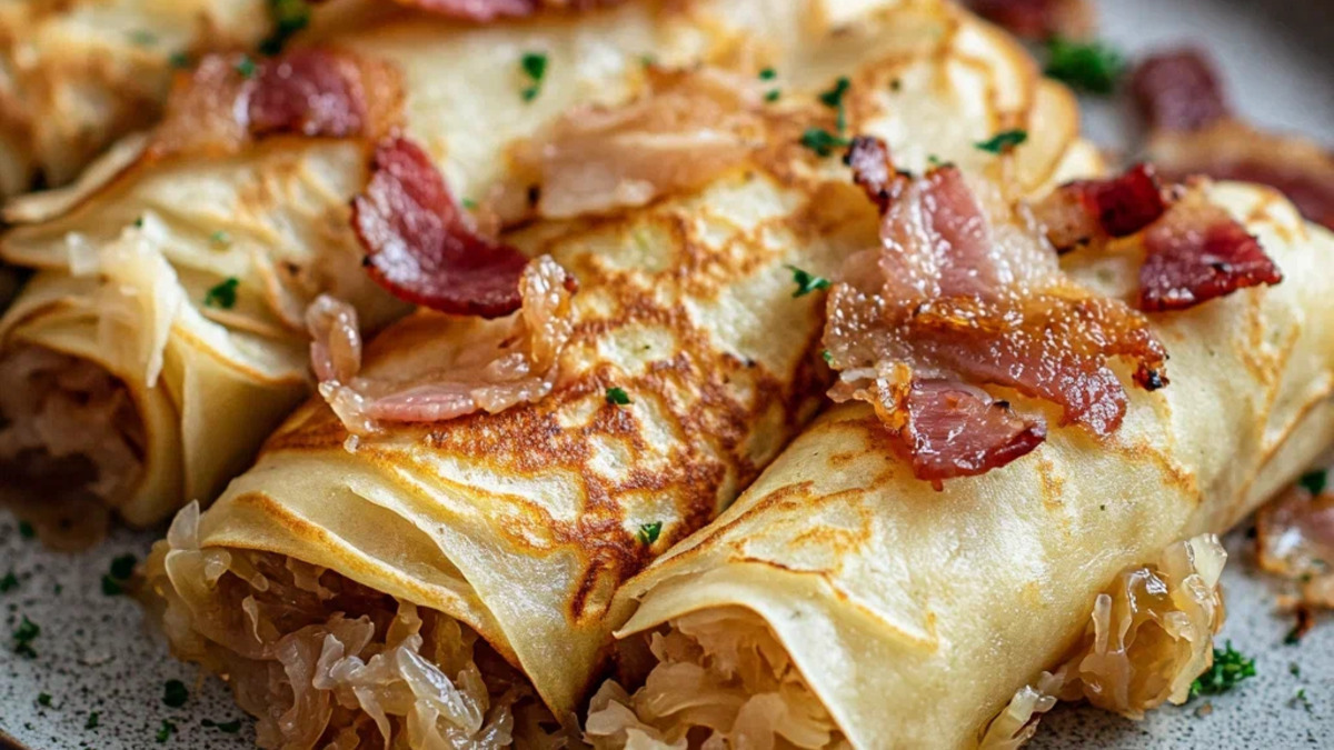 Творог и мясо в прошлом: в блины добавила квашеную капусту и бекон — получилось неожиданно вкусно