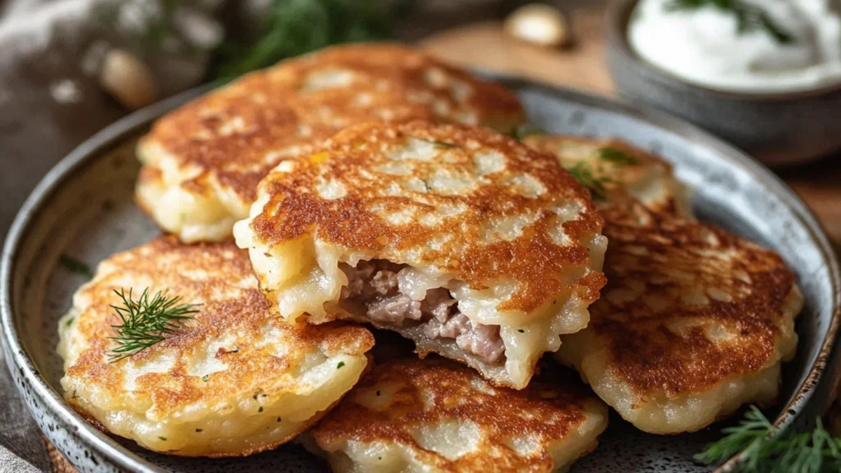 Драники с сюрпризом внутри: сделала с мясной начинкой — как пирожки, только проще