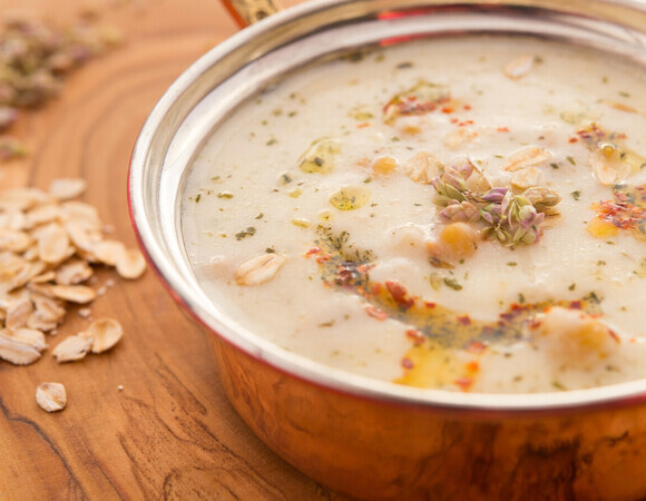 Надо загустить суп без муки и сливок — добавляем горсть "каши", которая некоторым по вкусу напоминает мясо 