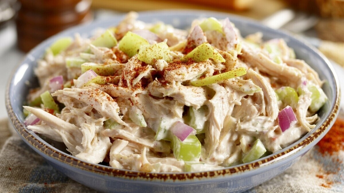 Белковый салат бывает не только полезным, но и вкусным: делаю такой с курицей и рассолом — всего за 10 минут