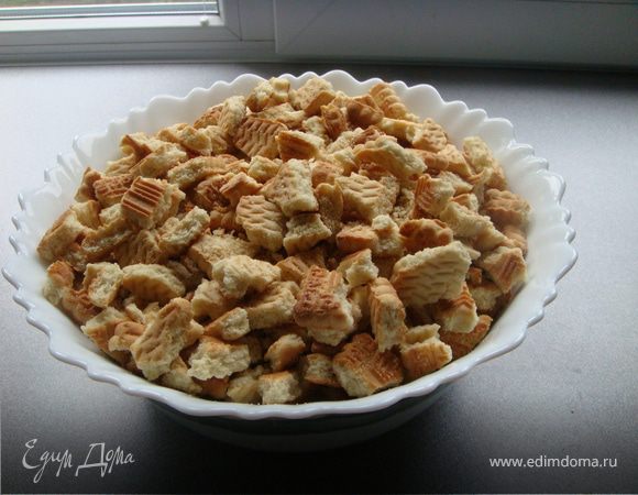 Печенье поломать на кусочки