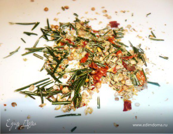 Голени посолить и поперчить. 
