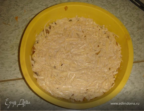 картофельную массу...