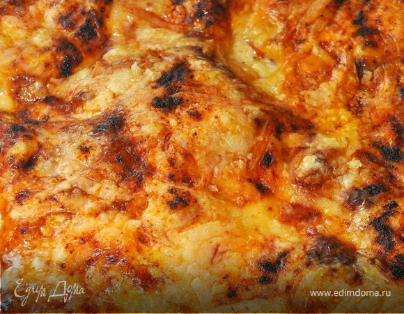 Ставим противень в разогретую духовку на средний уровень на 45 минут при 180гр. 