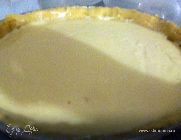 Начинку выложить в форму. Постоавить запекать при  t 160 - 170 на час. 

