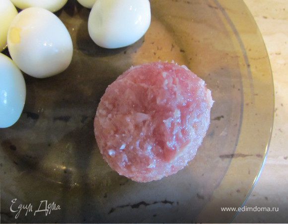 Сворачиваем шарик. 