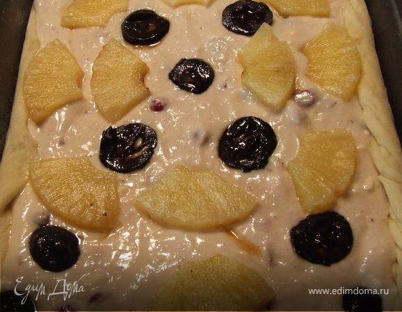 Украшаем фруктами ))