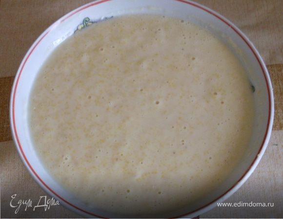 Все ингредиенты смешать и оставить на 1-1,5ч в теплом месте.