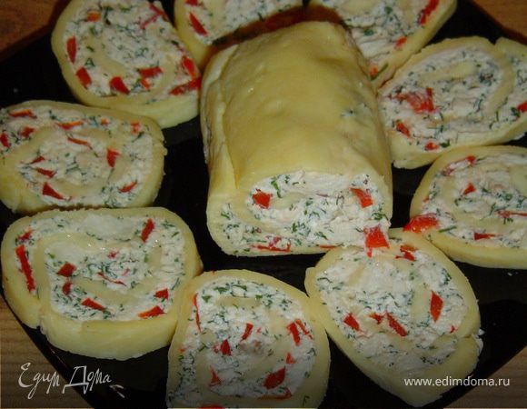 Рулет нарезаем,