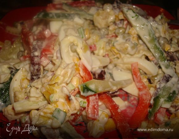 На столе все смешиваем. И кушаем. Смачного!!!!!!!!!