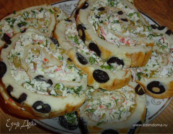 Осталось нарезать рудет и подать на стол. 
Приятного аппетита!!!!