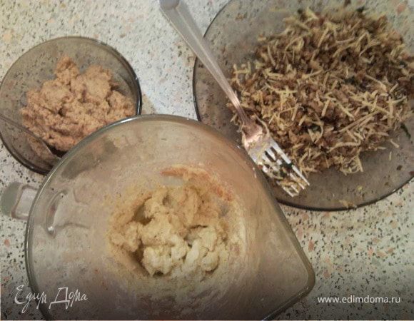 №3:
Измельчаем все блендером.