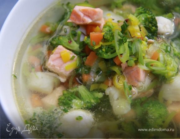 Очень свежий и ароматный рыбный супчик!