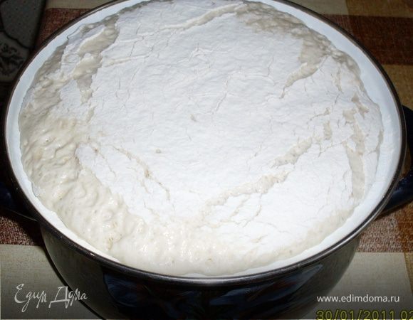 Опара поднялась.