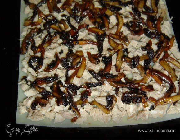 Следующий слой - грибы,