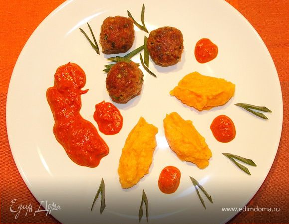 Выкладываем на тарелку.Украшаем полосками порея или мелко порезанным зелёным луком.Приятного аппетита!))