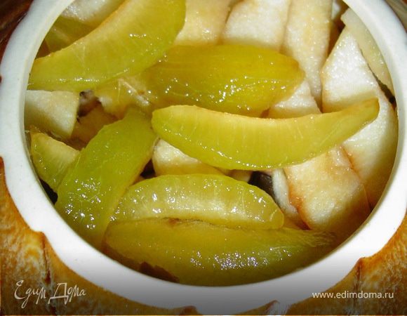 яблоки, сливы,