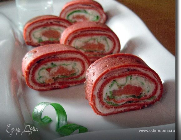 Затем нарезаем кусочками и наслаждаемся чудесной закуской!
 Приятного аппетита!
