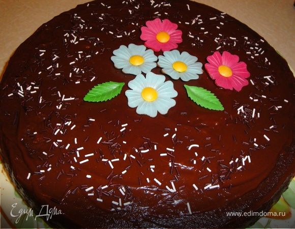 Украсить по желанию (шоколадной глазурью).