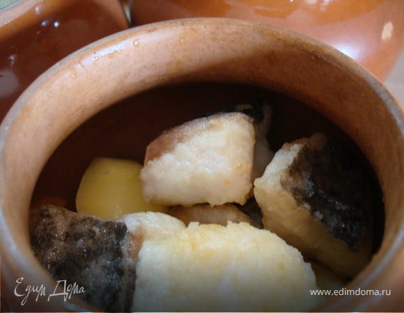 потом кусочки рыбы,