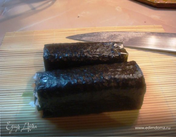 Разрезаем по середине,