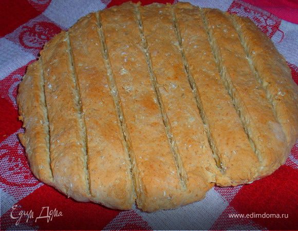 Духовка 200 градусов печь 30 минут. Накрыть хлеб полотенцем и дать немного остыть. Подавать к столу теплым. Приятного аппетита!!!